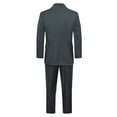 thumbnail image 4 of Men's Three Piece Premium Modern Fit Two Button Suit Charcoal-Gray, 4 of 7