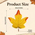 thumbnail image 3 of Artificial Maple Leaves, 10 Colors Assorted Fall Leaves Thanksgiving Decor, Seasonal Foliage, Artificial Fall Leaf Stem, Household and Event Layout Accessory, Party Table Decor Crafts, 4.7"×3.9",D*2, 3 of 5