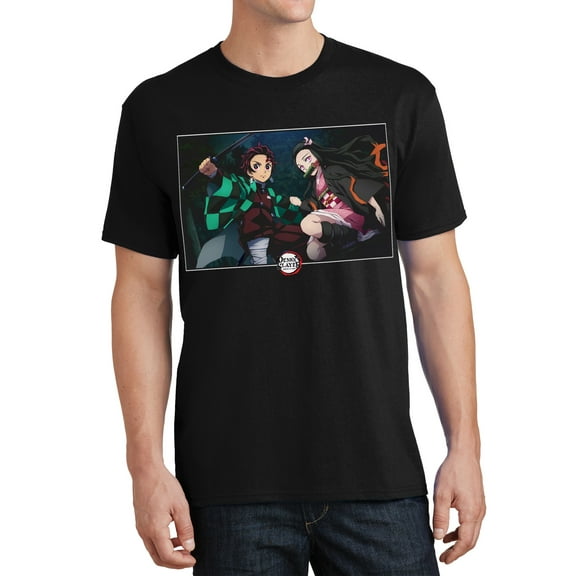 Demon Slayer T-Shirt Men's Tanjiro Nezuko Kamado Short Sleeve Graphic Tee