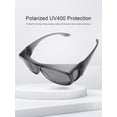 thumbnail image 3 of TINHAO Fit Over Wrap Sunglasses for Men Women with Hard Case, Polarized UV400 Wear Over Prescription Glasses for Driving Fishing Hiking Cycling Outdoor, 3 of 6