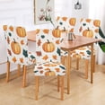 thumbnail image 2 of Yayeee 4 Pack Dining Chair Covers Stretch Parson Chairs Slipcovers Seat Protector, Pumpkins Pattern, 2 of 6