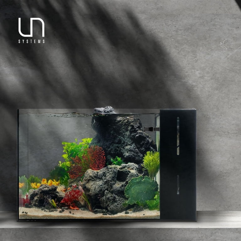 UNS Dual AIO Aquarium UNS Dual AIO 11-Gallon Rimless Aquarium - All-in ...