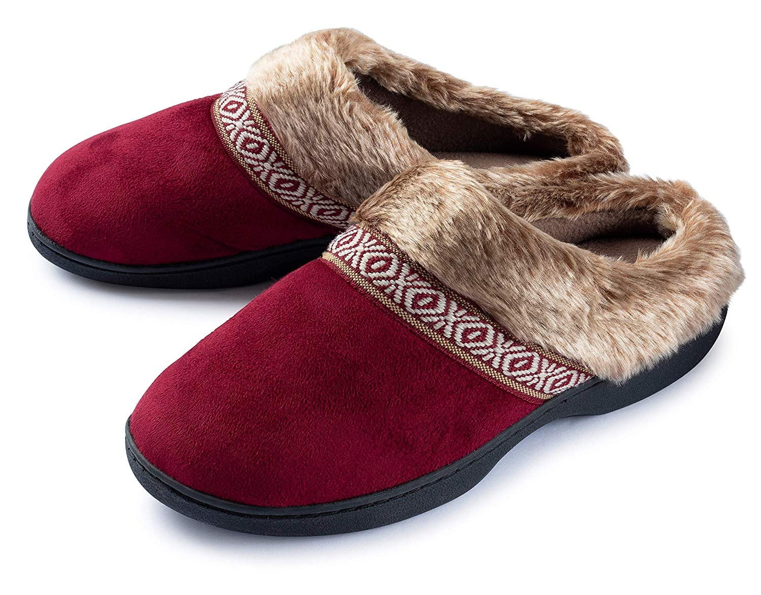 slippers with fur inside