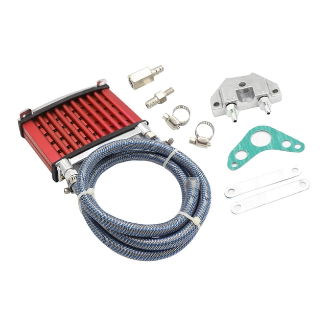 Accesorios de repuesto shamjiam para sistema de radiador de refrigeración de aceite de motocicleta rojo