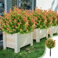 thumbnail image 1 of Decoración del hogar, decoración de habitaciones, decoración de paredes, flores artificiales falsas para exteriores, paquetes de decoración de plantas artificiales de seda, aspecto de flores realistas, 1 of 6