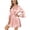 Pink, variant on Women's Satin Silky Robe Valentines Lingerie for Women Kimono Bathrobe Short Ruffle Belted Robes Bride Bridesmaids Sleepwear Dressing Gown (White, 2XL)
