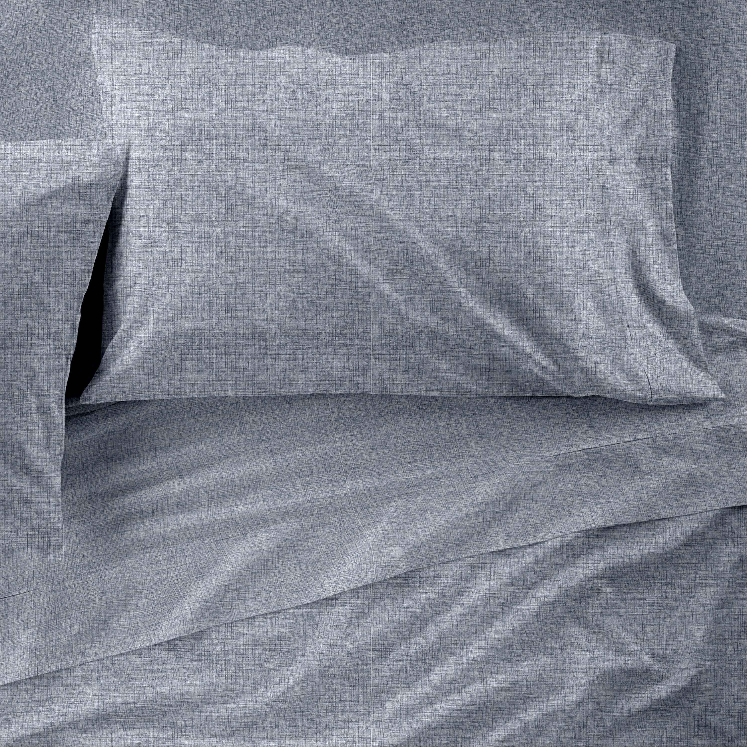 Martex Easy Living Cationic Solid Queen Blue Sheet Set
