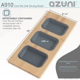 thumbnail image 3 of Azuni 18" Kitchen Sink Bamboo Serving Board Set with 3 Containers A910, 3 of 10