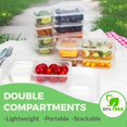 thumbnail image 2 of Contenedores para Alimentos MACTANO 9 oz 40 Juegos con Compartimento Doble, 2 of 7