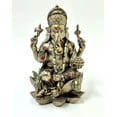 thumbnail image 6 of Bronze Ganesh & Lakshmi Statue Set – Hindu God & Goddess Figurines for Home Decor, Pooja Room, Diwali Gifts, 6 of 8