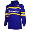 thumbnail image 2 of Men's Mitchell & Ness Royal Golden State Warriors Big & Tall Hardwood Classics Head Coach Pullover Hoodie, 2 of 3