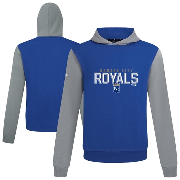 Men's Levelwear Royal Kansas City Royals Throwback Carve Ultimate Hoodie