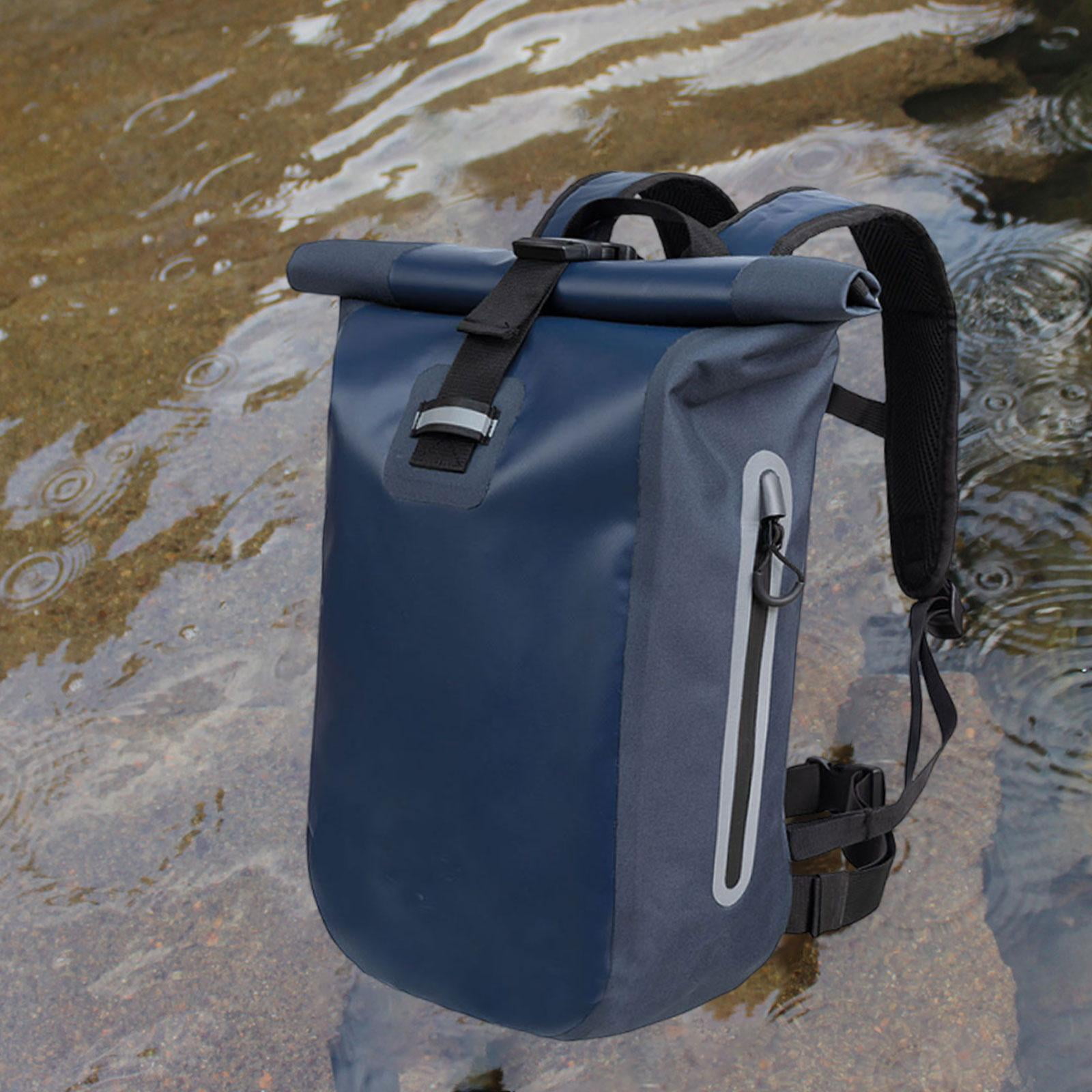 Waterproof Dry Bag Backpack 20L Rolltop Polyester for Outdoor Camping Fishing and Boating