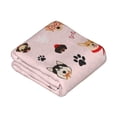 thumbnail image 2 of Christmas Dogs Throw Blanket Soft Sofa Bed Fleece Blankets For Men Women Boy Girl Gifts Blankets 80"X60", 2 of 9