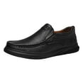 thumbnail image 4 of Driving Walking Shoes for Men Wide Width Fashion Leather Slip on Penny Loafer Oxfords Non Slip Work Sneakers, 4 of 6