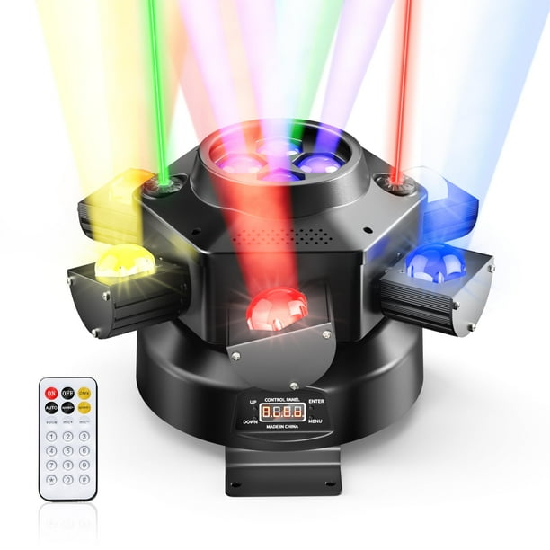 Luces DJ Moving Head EYTSE, 150 W, RGBW, LED 4 en 1, 6 brazos