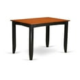 thumbnail image 3 of East West Furniture Fairwind 54" Square Wood Dining Table in Black/Cherry, 3 of 4