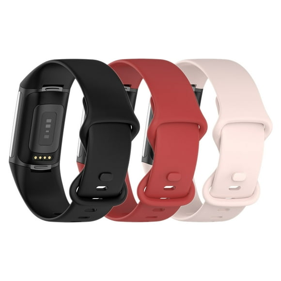 Tianle 3 Pack Compatible with Fitbit Charge 6 Bands/ Fitbit Charge 5 Bands for Women, Slim Soft Silicon Replacement Band for Fitbit Charge 6/Charge 5 Bands Women Men
