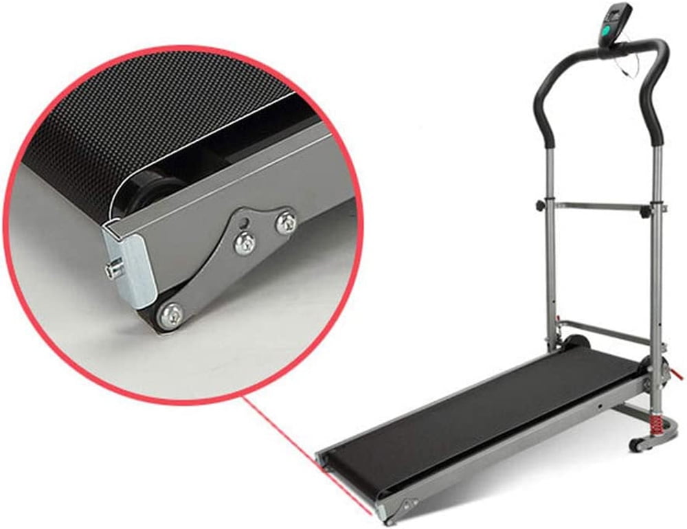 Techtongda Manual Walking Exercise Treadmill, Gray, 220 lb