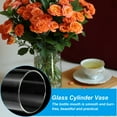 thumbnail image 4 of Uxcell 4.7"x3.1" Clear Glass Cylinder Vase Tabletop Flowers Vase Floating Candle Holder Vase, 4 of 6