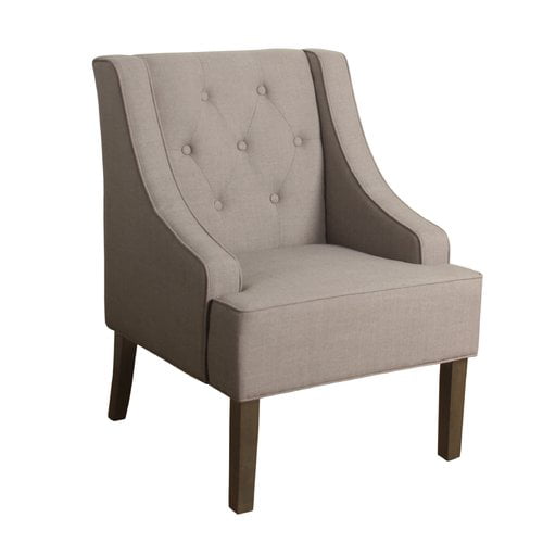 Homepop Kate Tufted Swoop Arm Accent, Swoop Arm Chairs