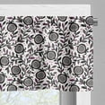 thumbnail image 3 of Ambesonne Garden Art Window Valance, Pomegranate Floral, 54" X 18", Plum Blush Black, 3 of 5