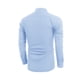 thumbnail image 3 of Sunloudy Hombres Primavera Otoño Camisa Casual Color Sólido Manga Larga Cuello Alto Botón Tops Sunloudy moda, 3 of 7