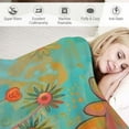 thumbnail image 3 of Chilfamy Throw Blanket for Couch Oil Painting Colorful Garden Flowers Flannel Throw Blanket Farmhouse Flower Blanket  Home Decor for Bed Couch Chair Living Room for Adults, 3 of 6