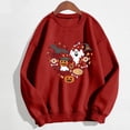 thumbnail image 6 of NMMUED Halloween Womens Sweatshirt, Halloween T Shirts for Women, Womens Fall Clothing, Fall Clothes for Women, Cute Tops for Women, Vintage Halloween Shirt, Red M, 6 of 6