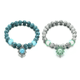 thumbnail image 1 of 1 Par Pulsera Luminosa De Flor De Loto Para Parejas Brilla, Azul/Gris, 1 of 5