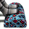 thumbnail image 3 of Retro Foot Rest, Diagonal Squares of Different Sizes with Rounded Edges Geometrical Abstract Design, Non-Slip Backing Adjustable Ergonomic Memory Foam Leg Support for Office, Multicolor, by Ambesonne, 3 of 5
