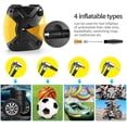 thumbnail image 3 of Portable Air Compressor Electric Inflator Car Tire Inflator Mini Portable 12v Air Compressor Car Bike Pump with Pressure Gauge, Valve Adapters and LED, 3 of 4