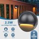 thumbnail image 2 of CHAO Paquete de 12 luces LED de bajo voltaje para terraza, 2,5 W, impermeables, IP67, luces decorativas para exteriores, luces para vallas, luces para postes de jardín, color cálido de 2700 K, 12-36 V, 2 of 5
