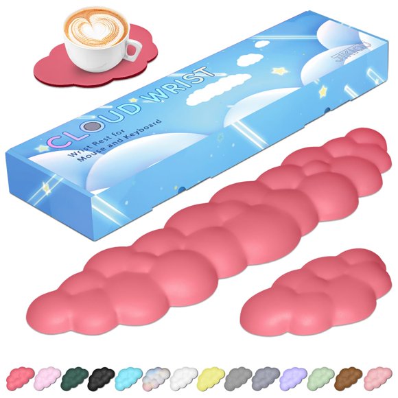Reposa Muñecas para Teclado JIKIOU con Espuma de Memoria y Base de PU