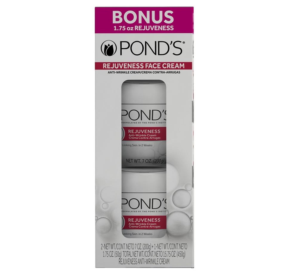 Ponds Rejuveness Anti Wrinkle Cream, 2 pk./ 7 oz. + 1.75 oz. Bonus Jar