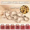 thumbnail image 1 of Juego de 12 Cortadores de Acero Inoxidable Ganfancp para Moldear Galletas, 1 of 1
