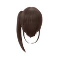 thumbnail image 3 of NARABB Perruque Cosplay Queue de Cheval Noire Naturelle, 3 of 9