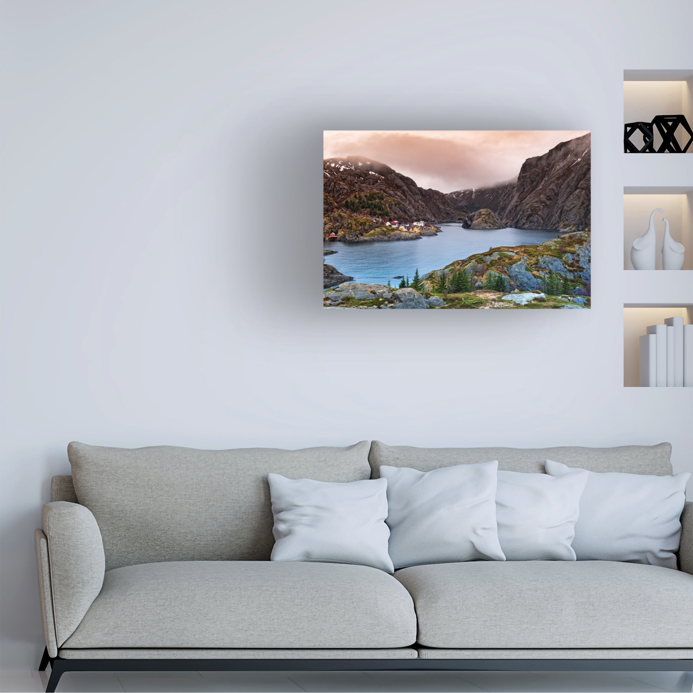 Liloni Luca 'Norwegian Village' Canvas Art