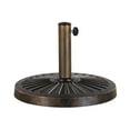 thumbnail image 2 of Abble 26.5 lbs Outdoor Patio Market Umbrella Base, Patio Umbrella Stand for Yard Garden Poolside in Bronze, 2 of 9