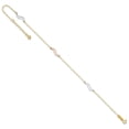 thumbnail image 7 of 14k Tri-Color Anklet 9 inch mm with Open S Links 9in Plus 1in ext., 7 of 7