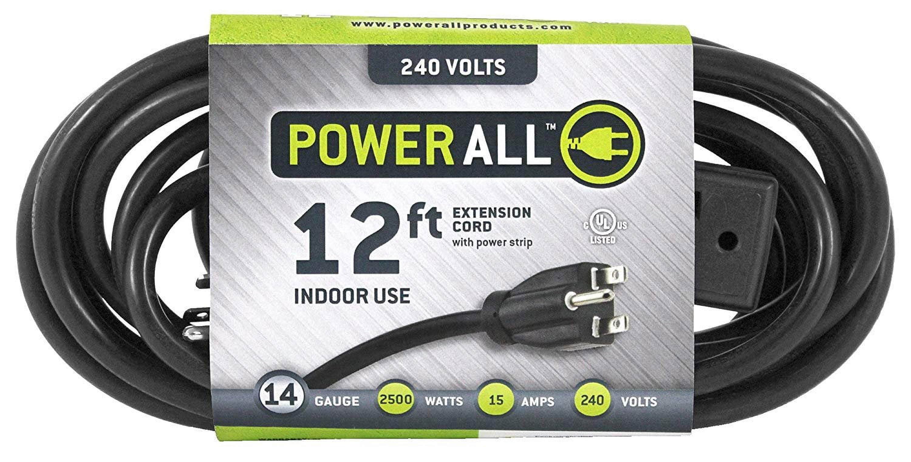 Heavy Duty Extension Cord, 120V, 12'