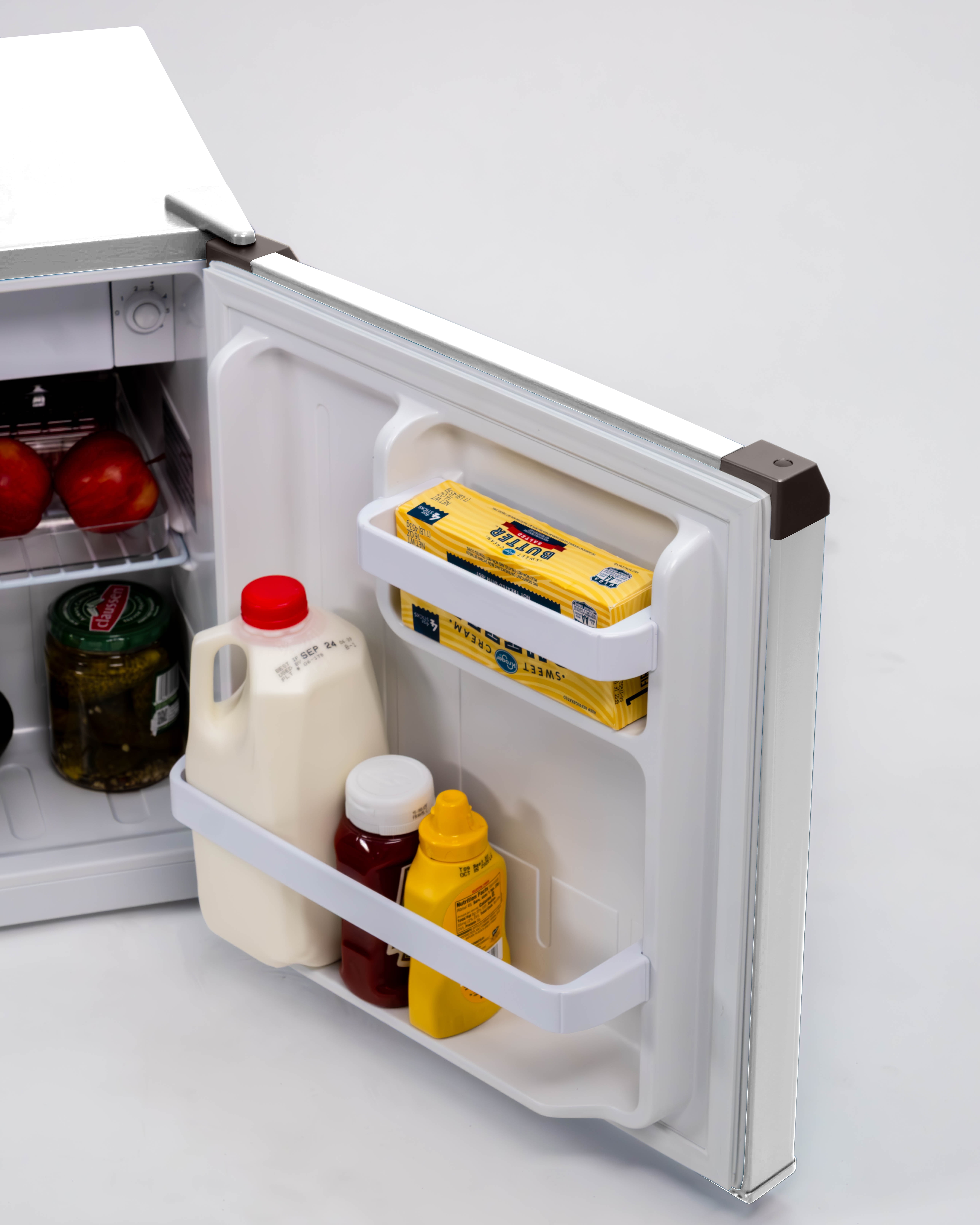 Frigidaire 1.6 Cu. ft. Compact Refrigerator with Chiller Compartment, Mini Fridge for Bedroom, Dorm, Office, Small Beverage Refrigerator, White
