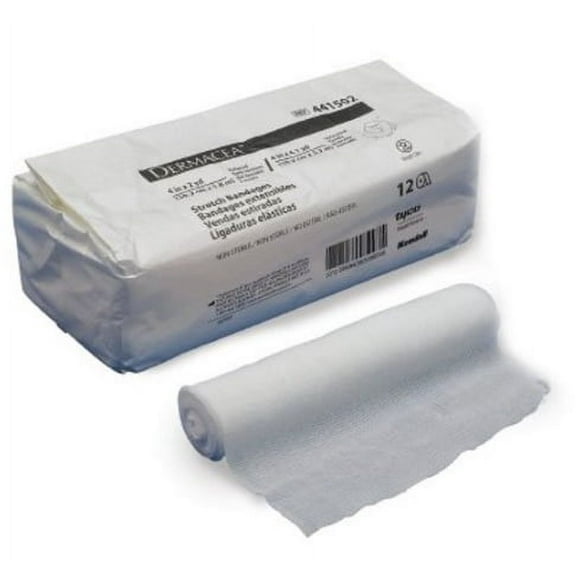 Dermacea Conforming Bandage Cotton / Polyester 1-Ply 4 Inch X 4 Yard Roll Shape NonSterile, 441502 - Pack of 12