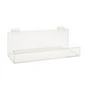 Econoco's Clear Acrylic 16 in. L x 4 in. D Straight Shelf with Lip for Slatwall (Pack of 6)