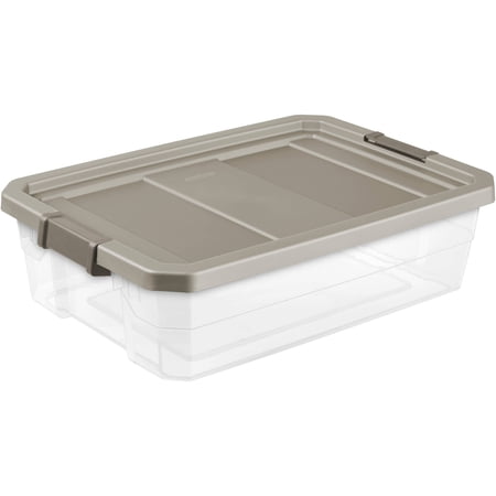 Sterilite 10 Gallon Stacker Box- Mica - Walmart.com