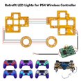 thumbnail image 3 of 6 colores iluminados D-Pad Thumbstick Face Button LED Kit para controlador PS4 Universal Accesorios Electrónicos, 3 of 6