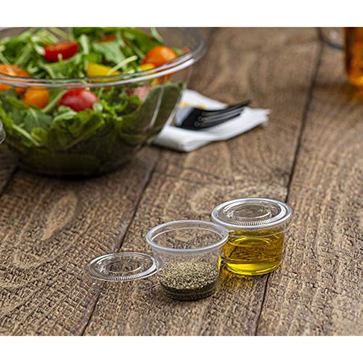 200 - 1 oz] disposable plastic wine glass, transparent glass, condiment cup,  condiment tasting, sauce, dip, sample cup 