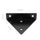 thumbnail image 2 of unbranded 4Ud Soportes De Para Estantes Metal Negro Para De Espacio En Muebles, 2 of 5