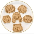 thumbnail image 1 of Molde cortador de galletas de anime 3d, sello de galletas de 6 piezas y herramienta de cocina cortador, molde para galletas de fiesta, 1 of 5