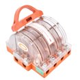 thumbnail image 1 of Disconnect Knife Switch, Prevent Electric Shock 4 Pole Disconnect Knife Switch Fastening Ring AC380V Double Throw With LED For Power, 1 of 8